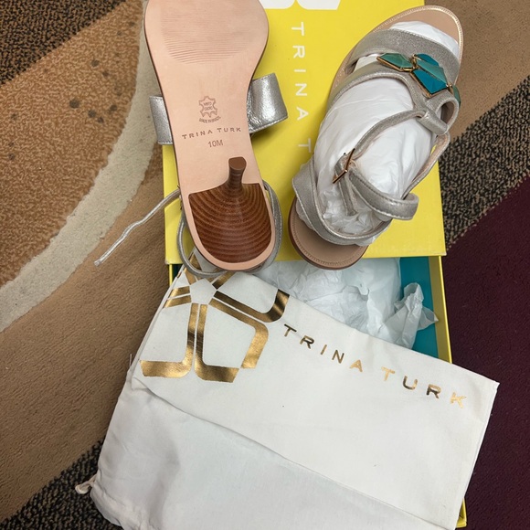 Trina Turk Shoes New In Box Trina Turk Elsa Style Color Platinum